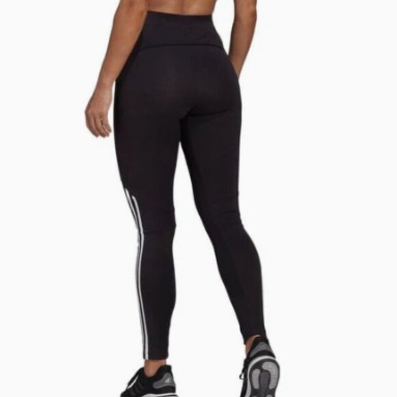 Women Adidas High-Rise CLIMACOOL Leggings Squat-Proof Sweat-Wicking - Picture 3 of 10